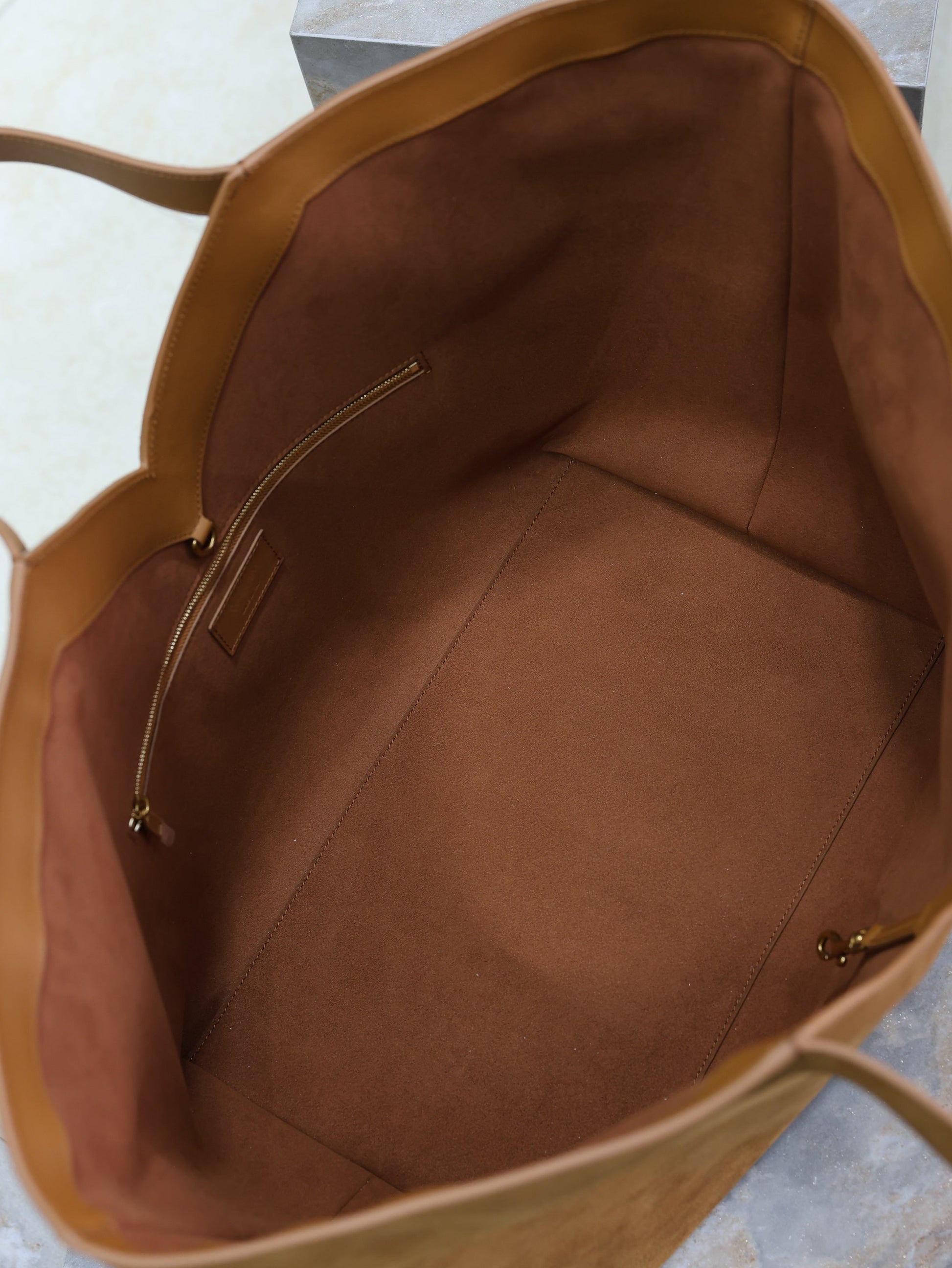 Prada Y Tote Bag Brown Suede mysite
