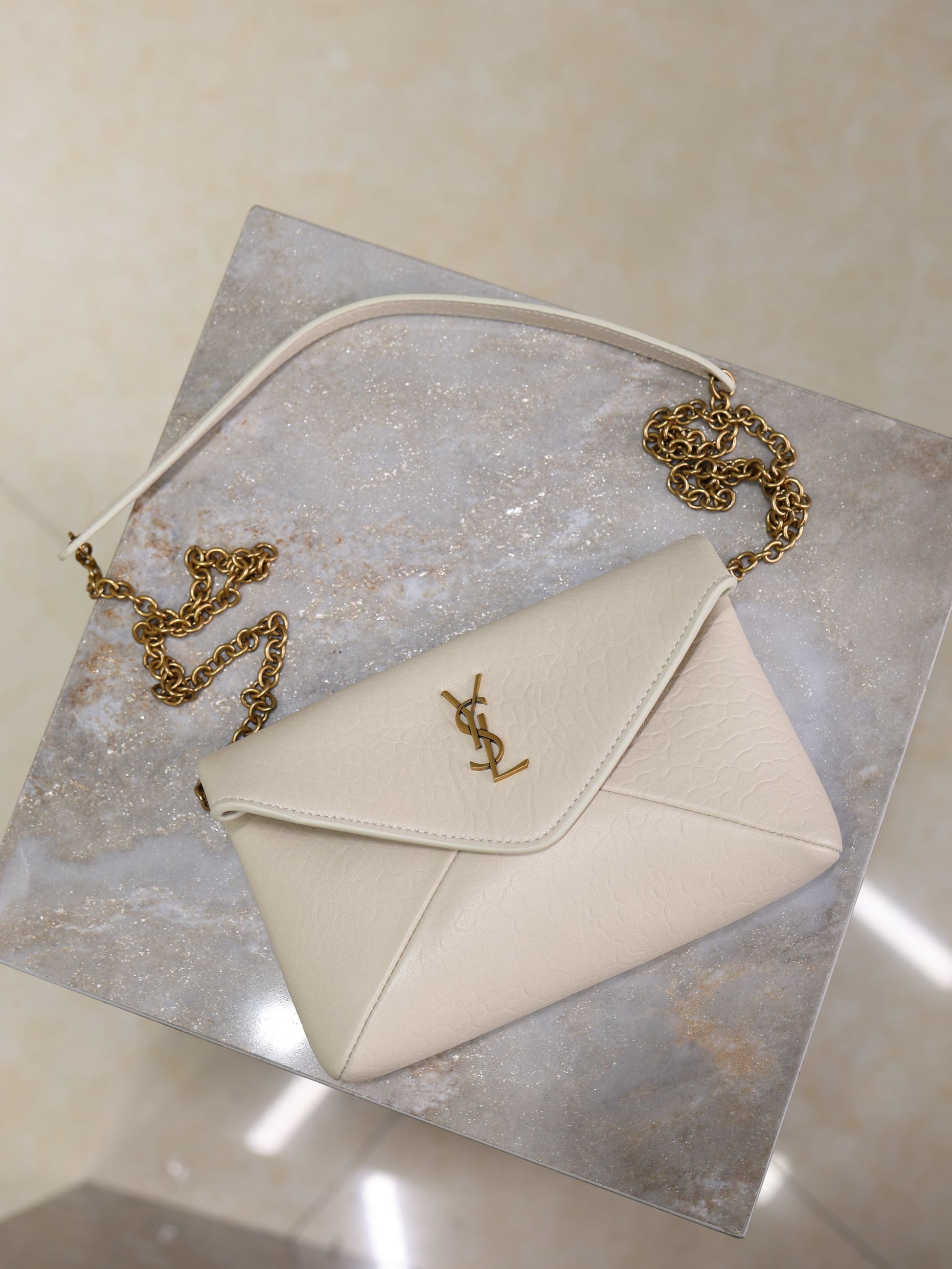 Prada Calypso Bag 19cm White Elephant Leather mysite