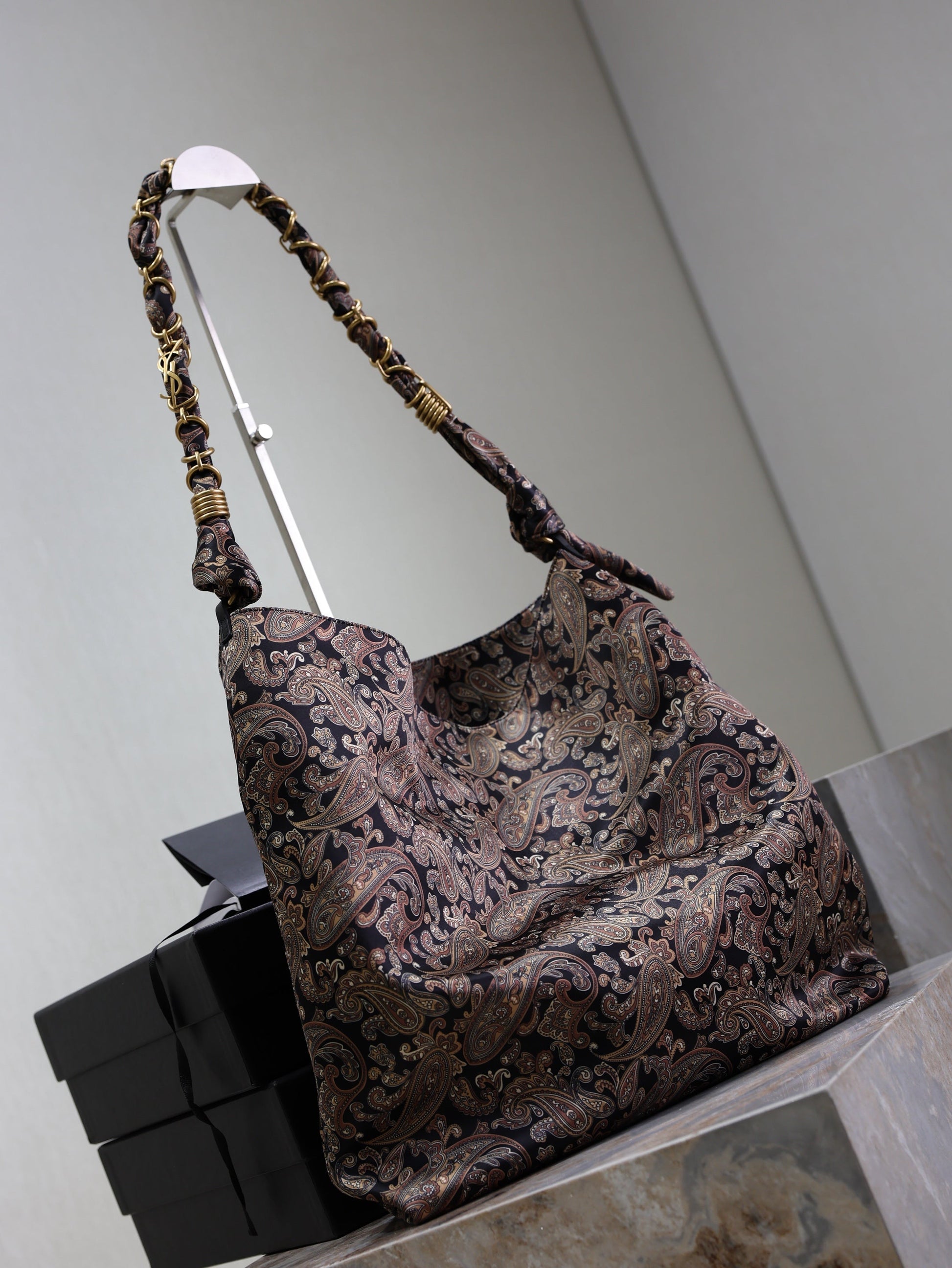 Prada AMALIA Tote Bag 40cm Jacquard Frabic GHW mysite