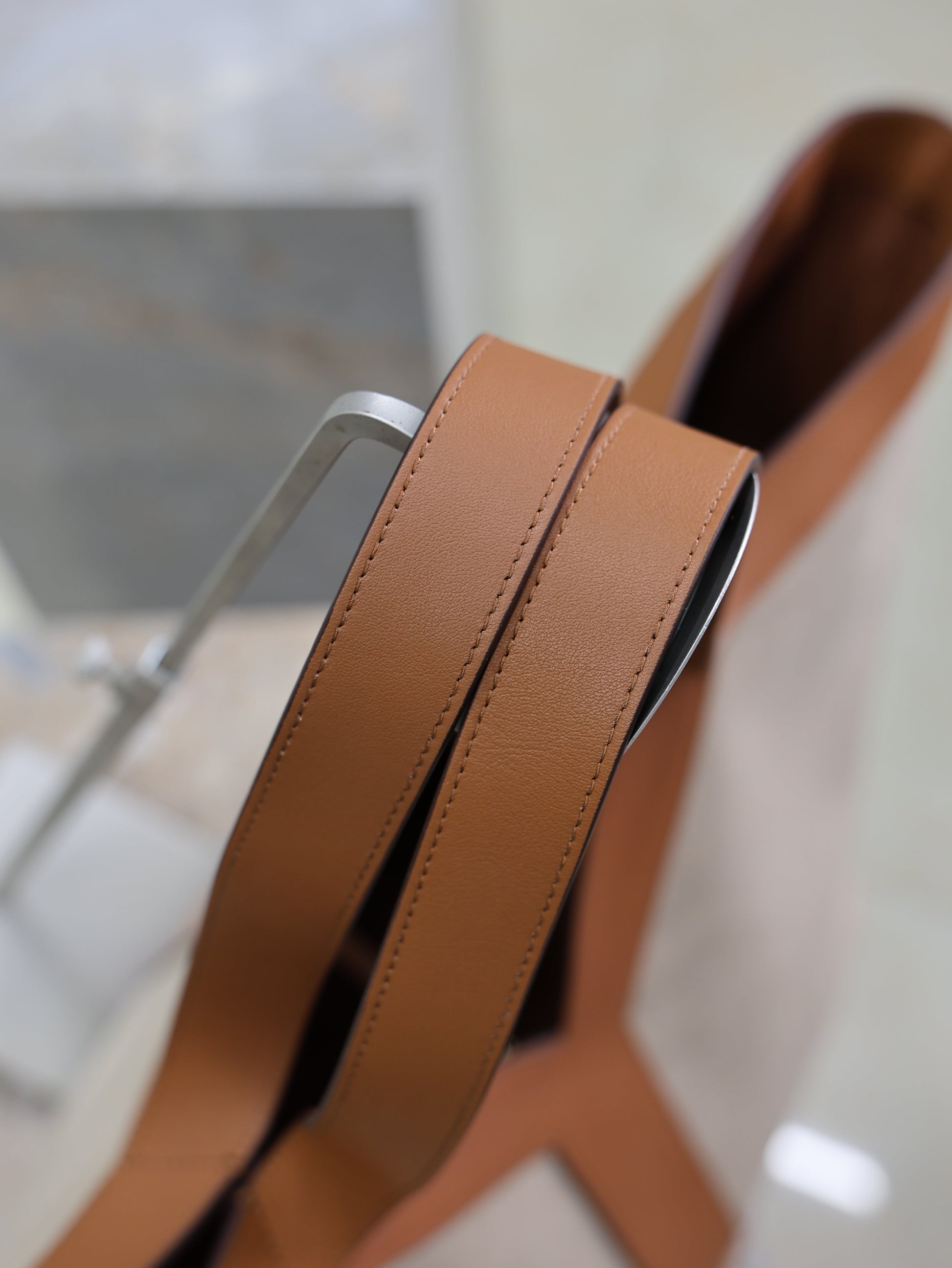 Prada Y Tote Bag Beige Brown Canvas Leather mysite