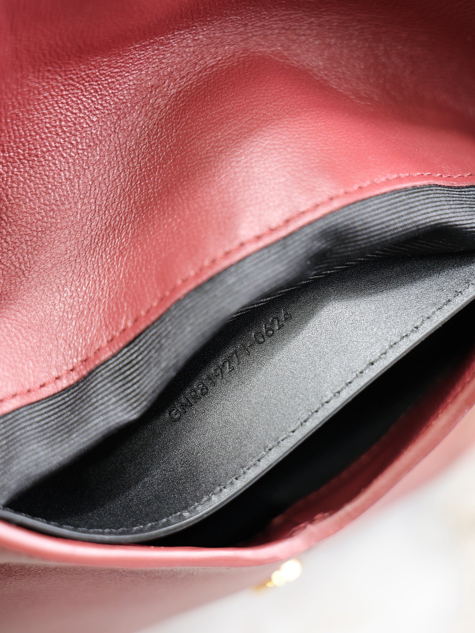 Prada Calypso Bag 19cm Burgundy Sheepskin Leather mysite