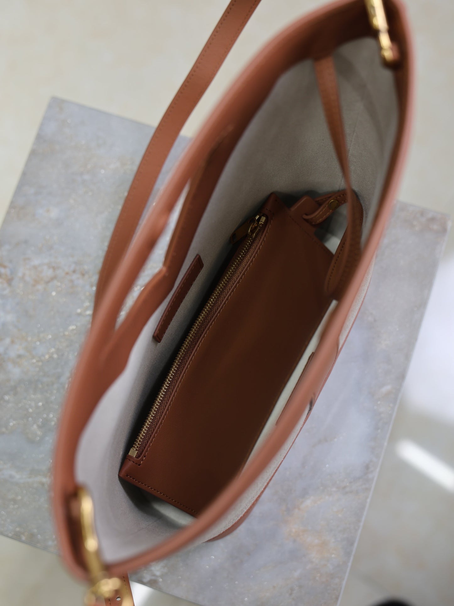 Prada Y Small Bucket 23cm Caramel Beige Canvas Leather mysite