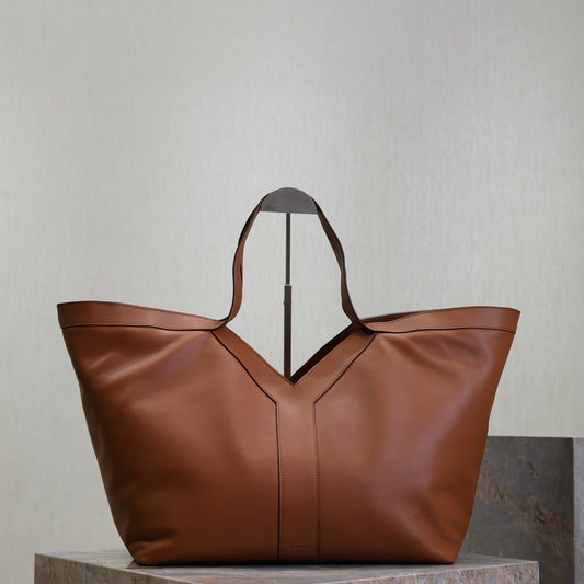 Prada Y Tote Bag Brown Cowhide mysite