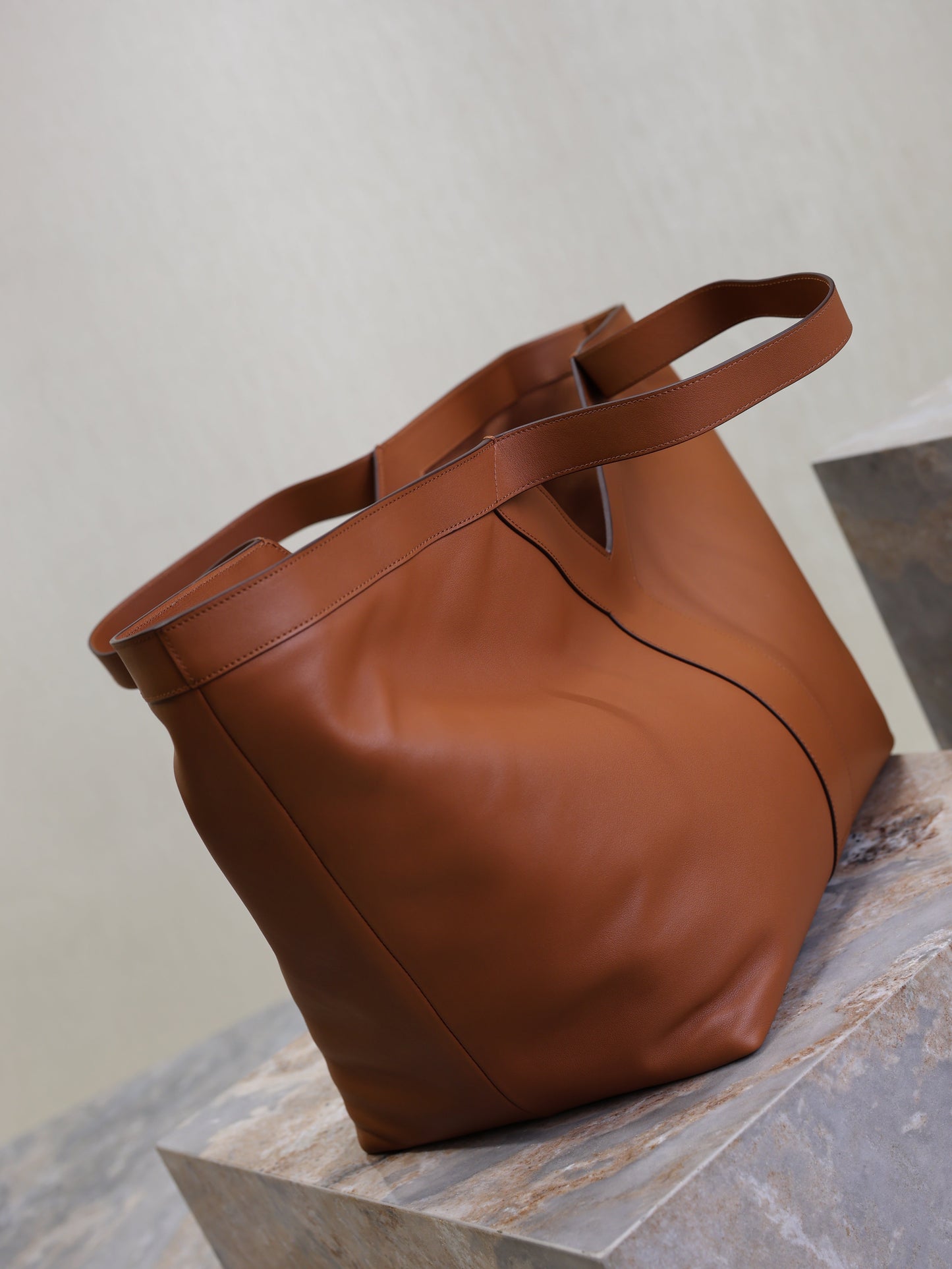 Prada Y Tote Bag Brown Cowhide mysite