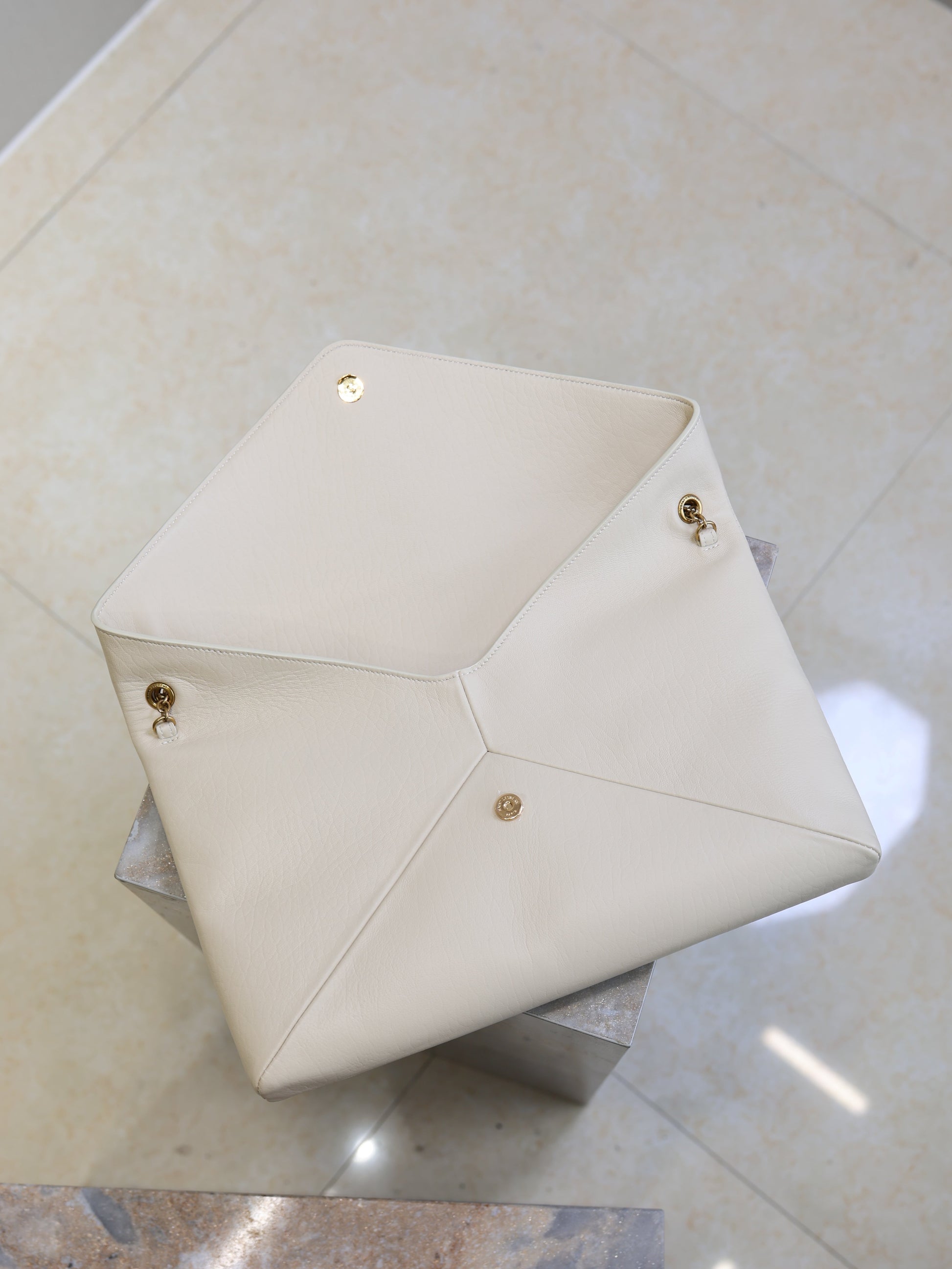 Prada Cassandre XXL Bag 35cm White Lambskin Light GHW mysite