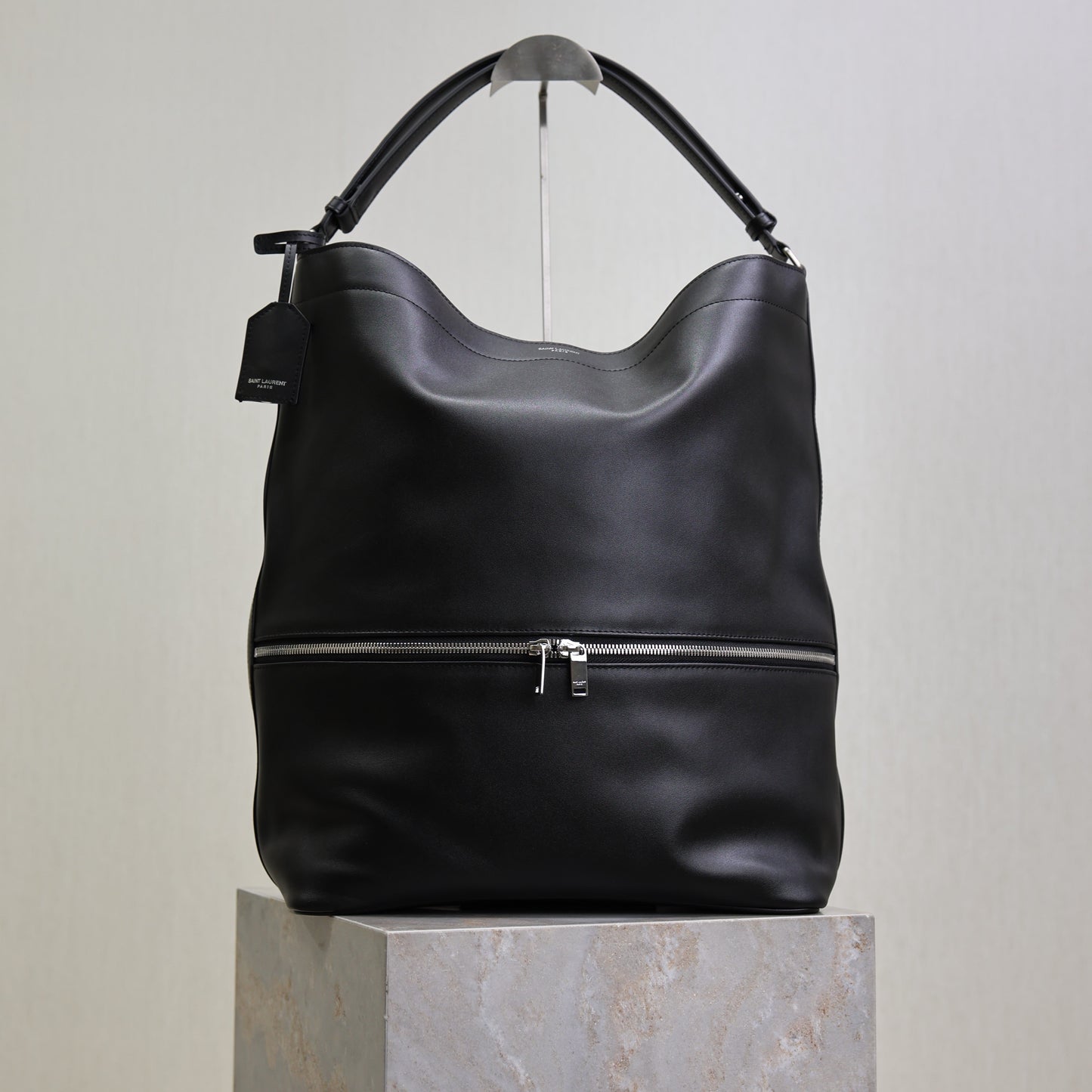 YSL Tag Hobo 31cm Black Cowhide mysite