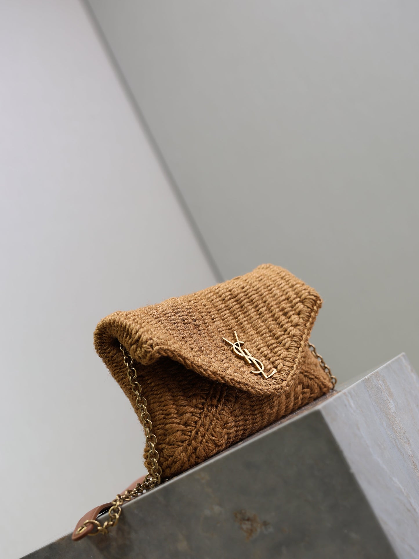 Prada Calypso Bag 19cm Brown Rope Woven Leather mysite