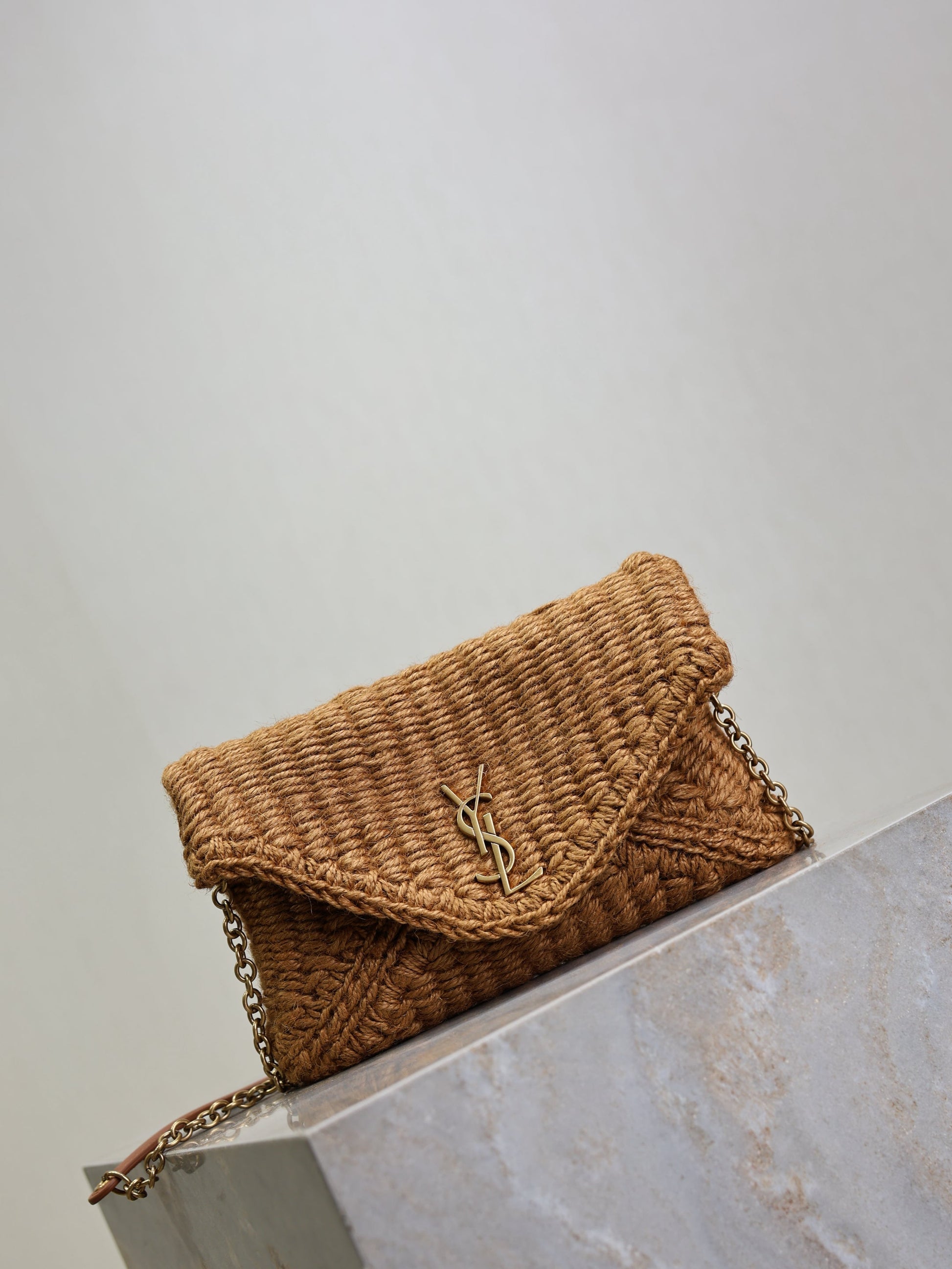 Prada Calypso Bag 19cm Brown Rope Woven Leather mysite