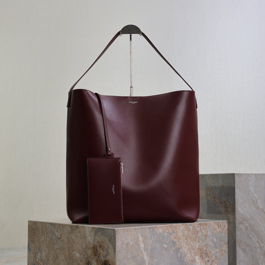 YSL Bold Hobo 37cm Burgundy Cowhide mysite