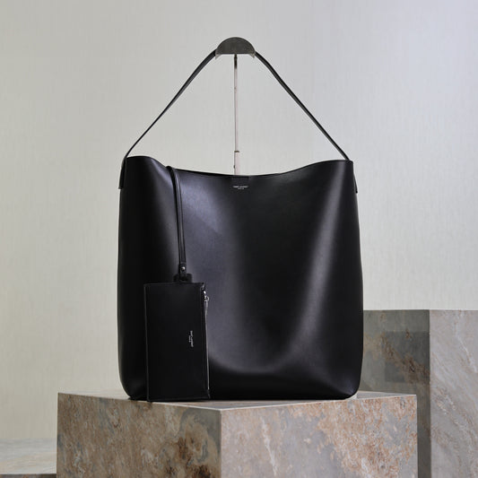 YSL Bold Hobo 37cm Black Cowhide mysite