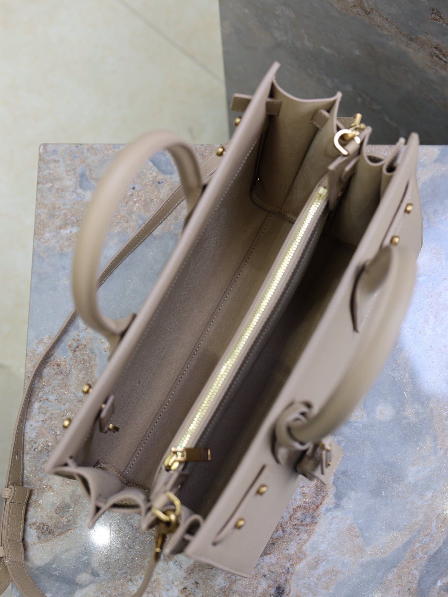 YSL Sac De Jour Nano 32cm Beige Cowhide GHW mysite