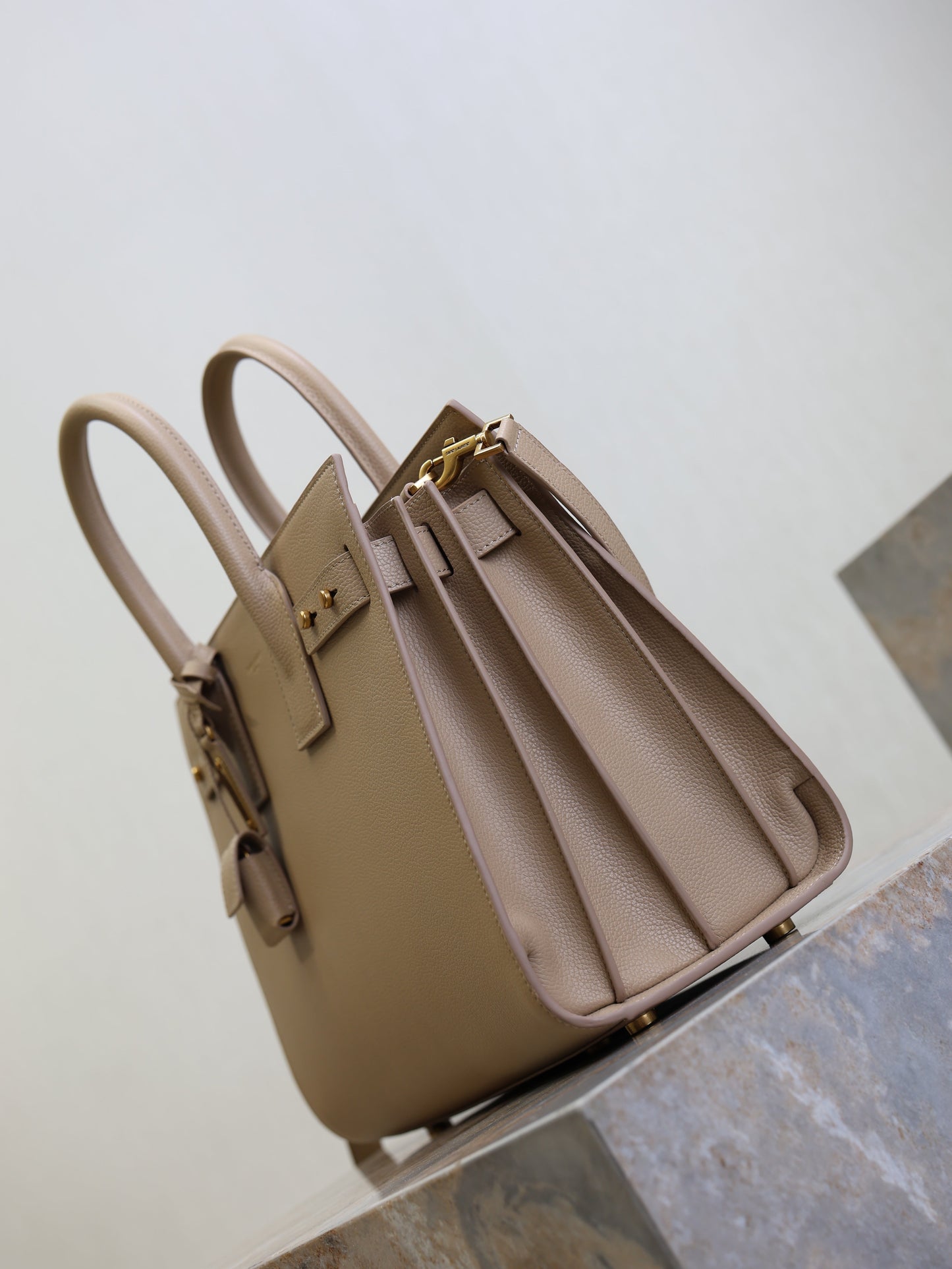 YSL Sac De Jour Nano 32cm Beige Cowhide GHW mysite