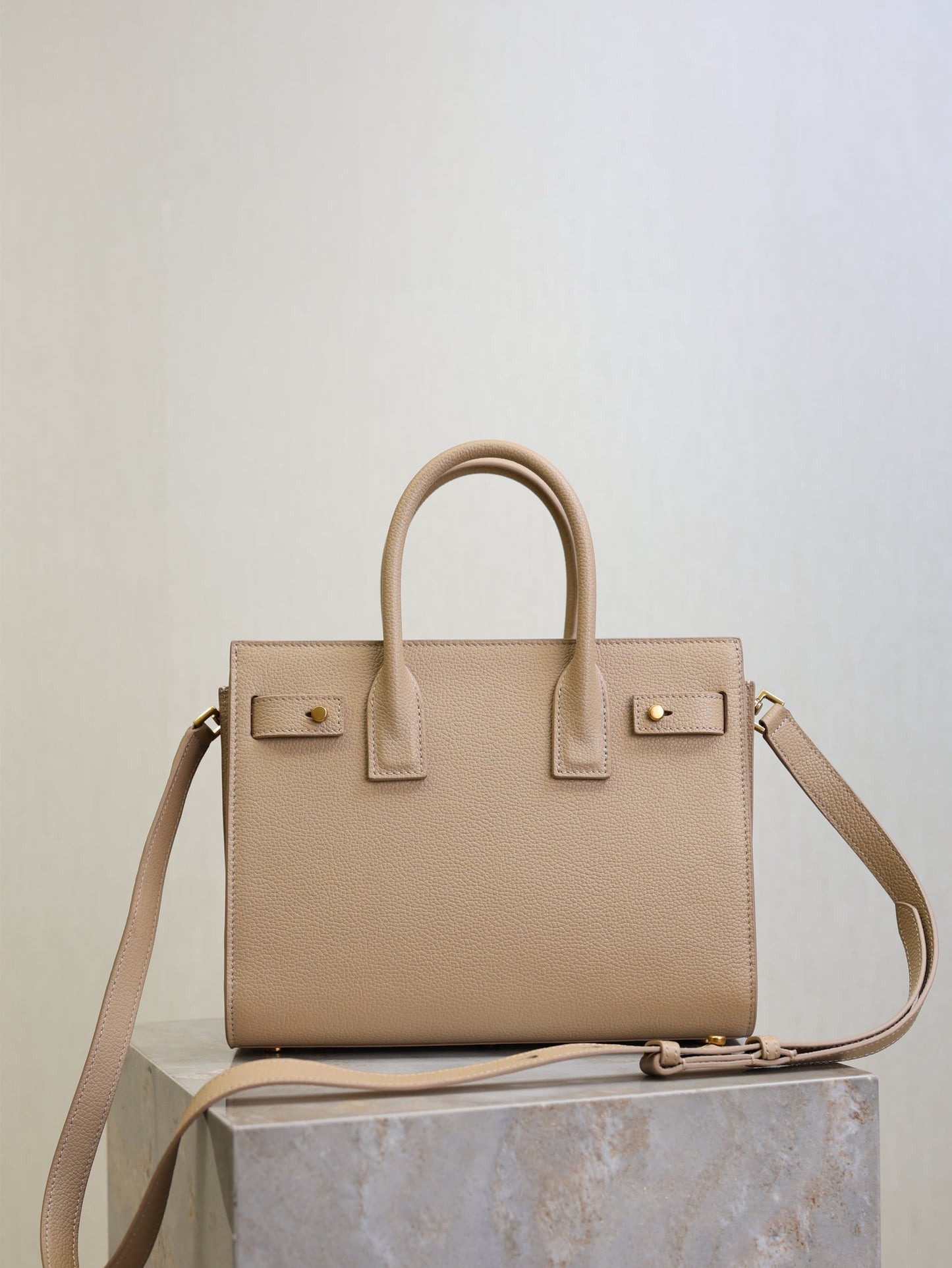 YSL Sac De Jour Nano 26cm Beige  Grain Cowhide GHW mysite