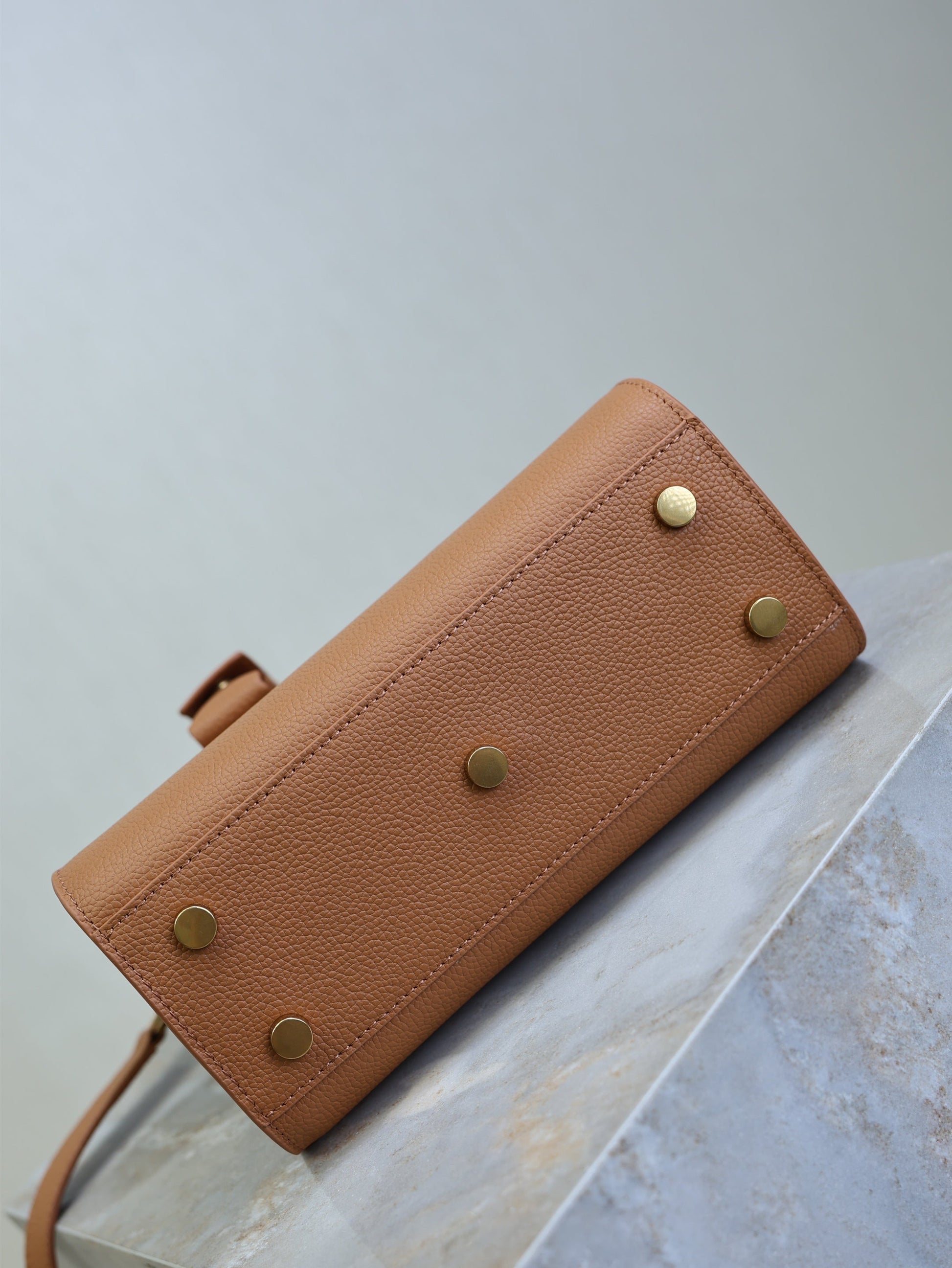 YSL Sac De Jour Nano 22cm Brown Grain Cowhide GHW mysite