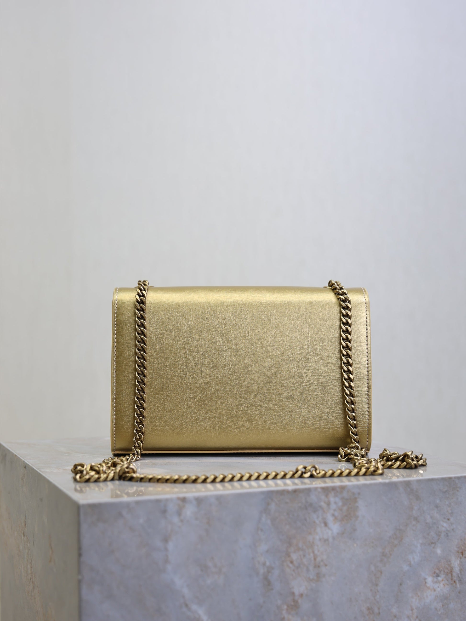 Prada Kate Small Bag 20cm Gold Metallic Calfskin. mysite