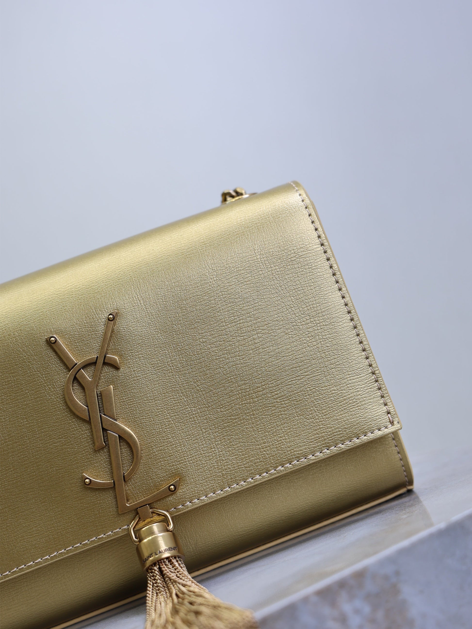 Prada Kate Small Bag 20cm Gold Metallic Calfskin. mysite