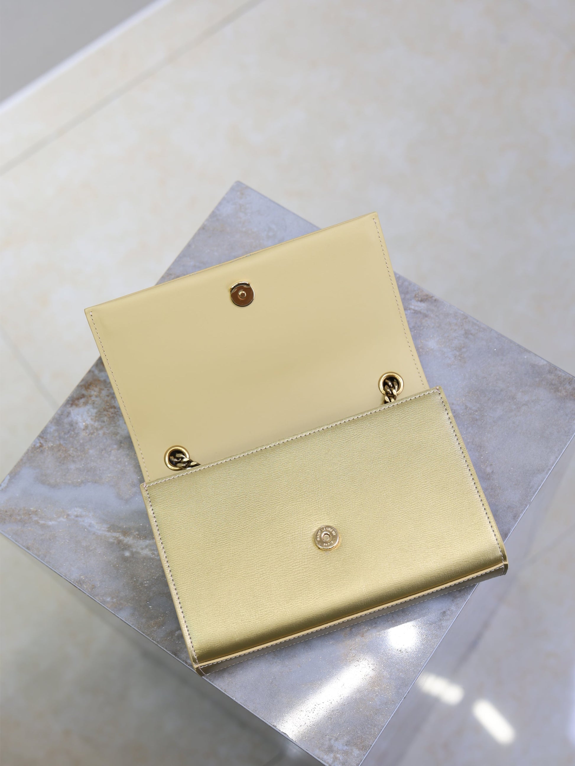Prada Kate Small Bag 20cm Gold Metallic Calfskin. mysite