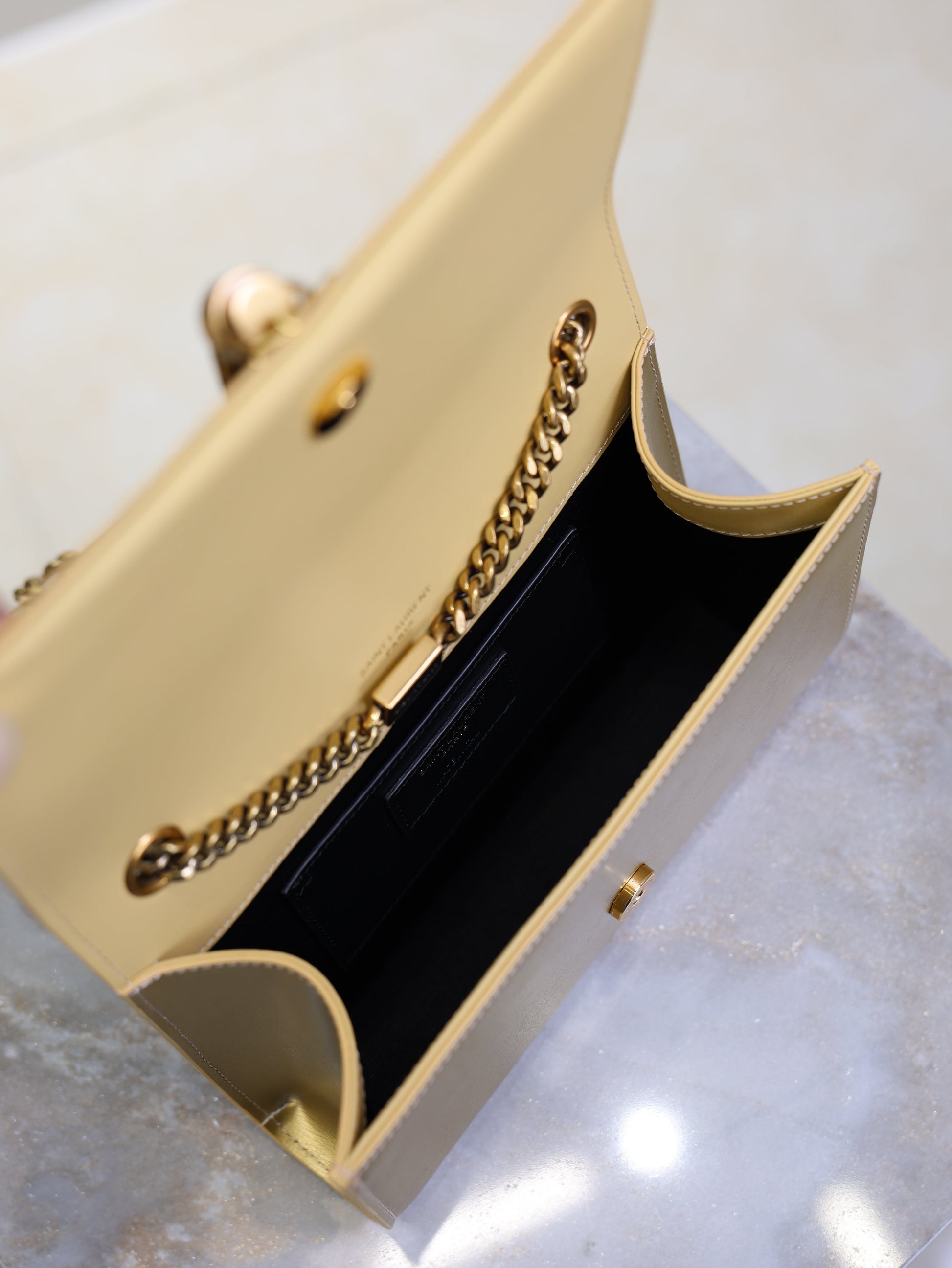 Prada Kate Small Bag 20cm Gold Metallic Calfskin. mysite