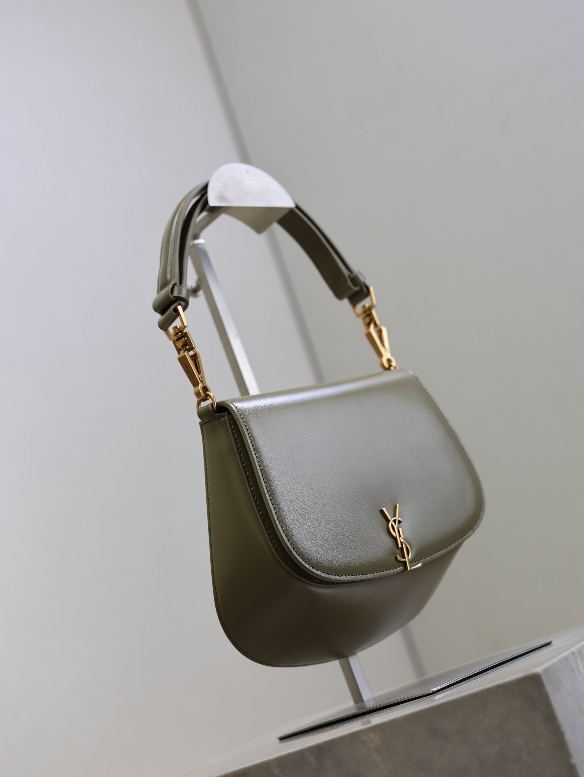 Prada Mini Voltaire 21cm Olive Green Calfskin GHW mysite