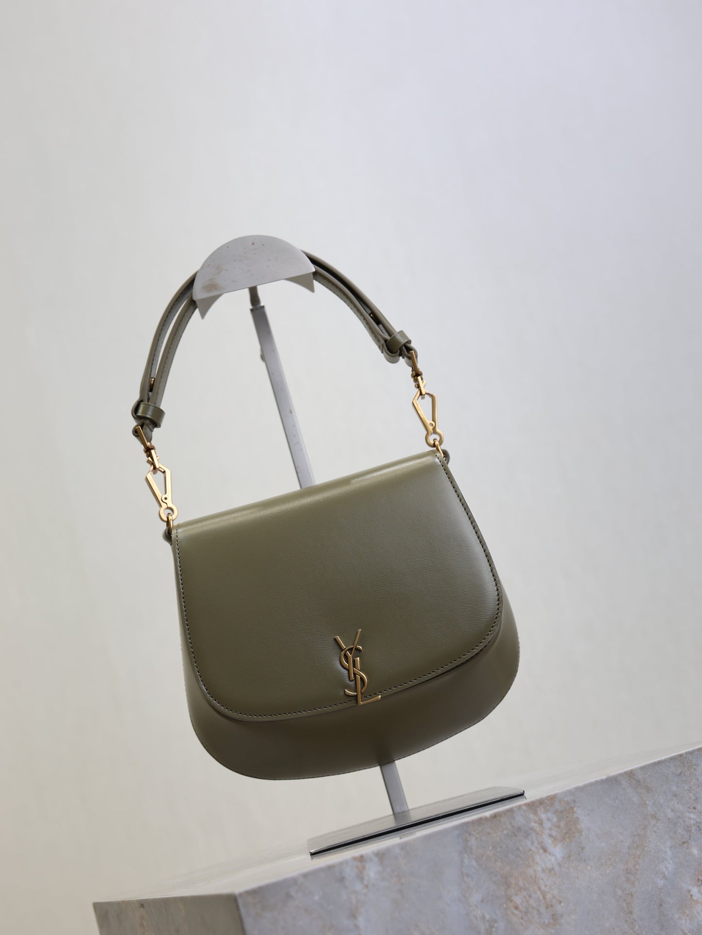 Prada Mini Voltaire 21cm Olive Green Calfskin GHW mysite