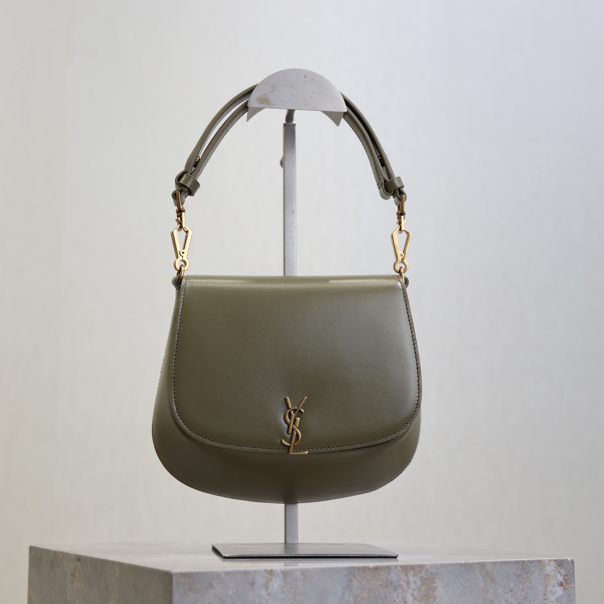 Prada Mini Voltaire 21cm Olive Green Calfskin GHW mysite