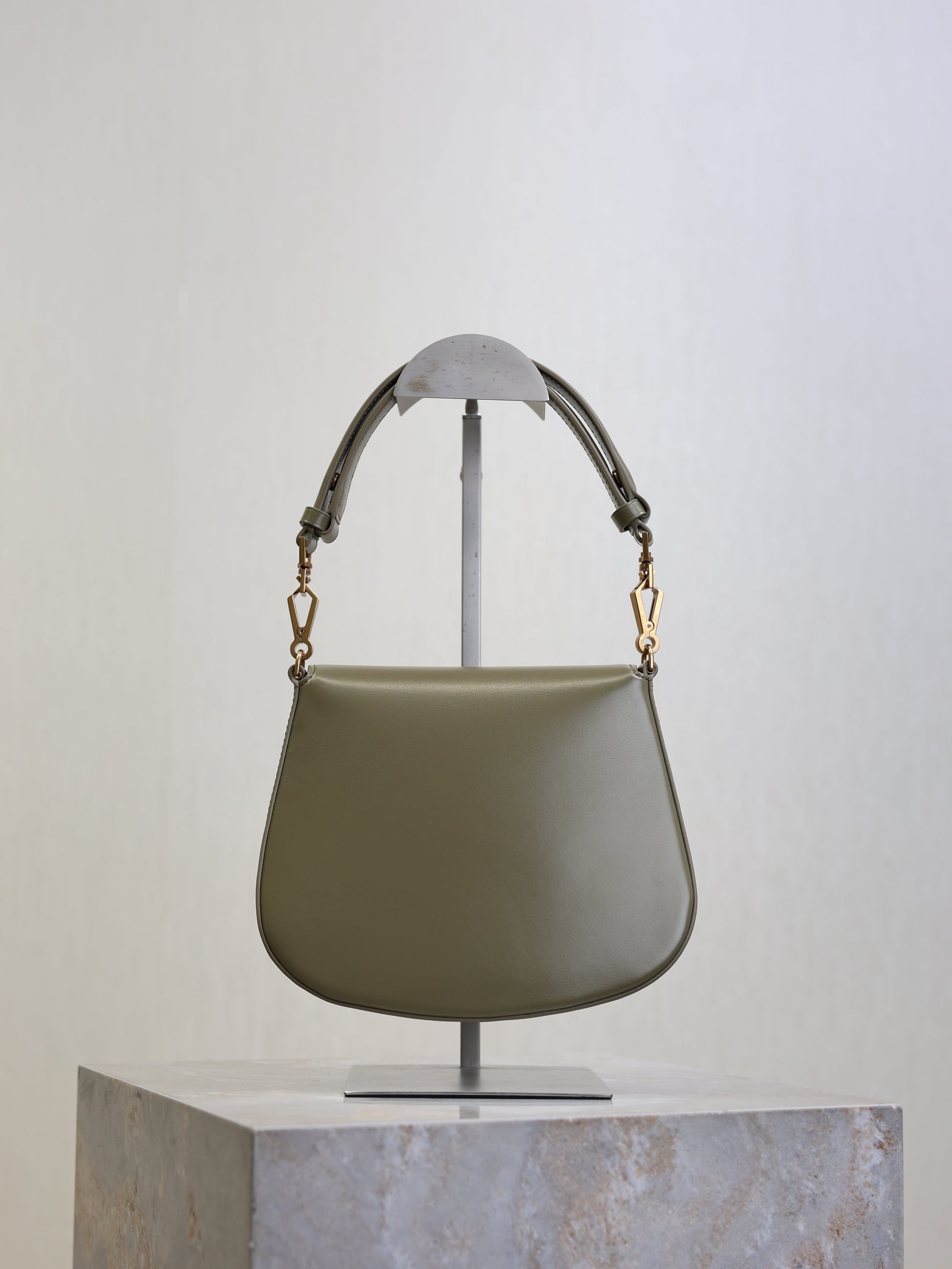 Prada Mini Voltaire 21cm Olive Green Calfskin GHW mysite