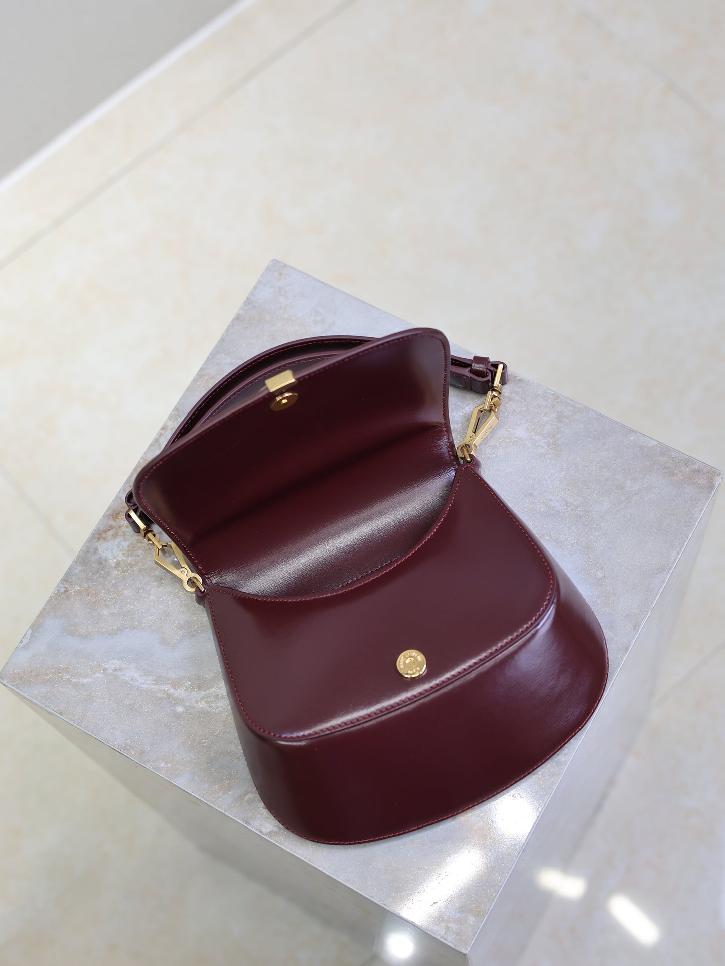 Prada Mini Voltaire 21cm Burgundy Calfskin GHW mysite