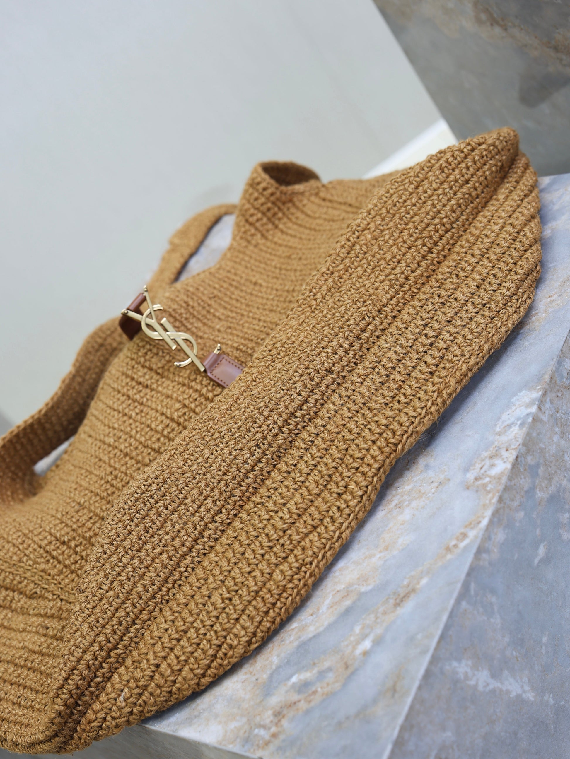 Prada Le 5 À 7 Bea 50cm Brown Rope Woven Leather mysite