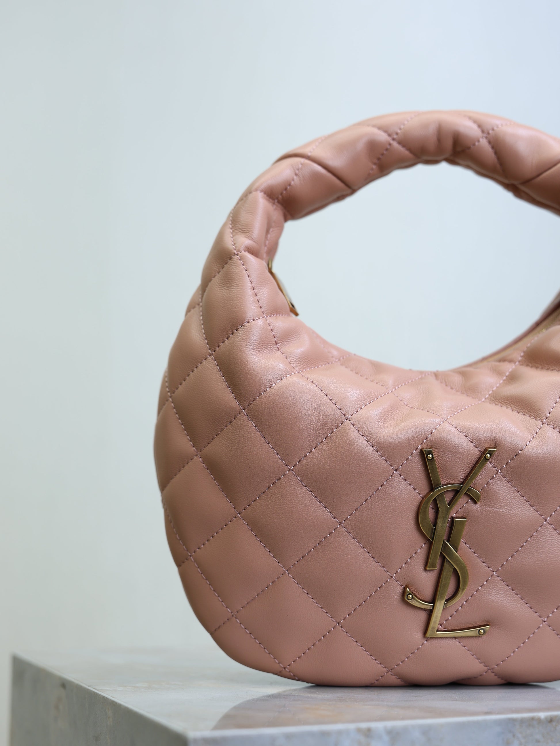 YSL Icarino Bag 17cm Light Pink Sheepskin mysite