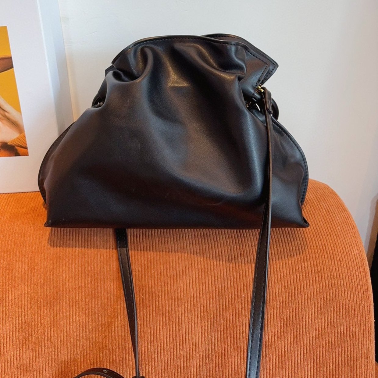 LOE 29 FLAMENCO CLUTCH IN BLACK NAPPA CALFSKIN mysite