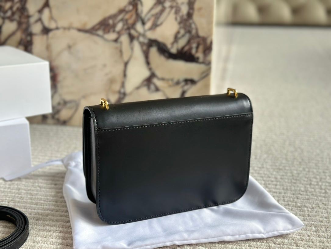LOE GOYA BAG 23 IN BLACK SILK CALFSKIN mysite