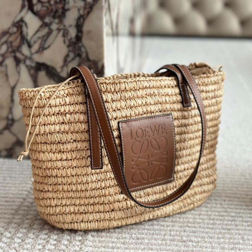 LOE 27 SUMMER WOVEN BASKET IN NATURAL RAFFIA mysite
