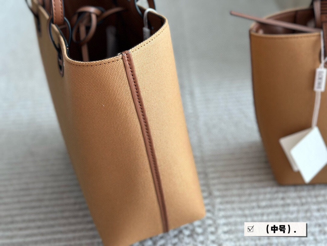 LOE MEDIUM 27 BAG IN CAMEL BROWN CANVAS mysite