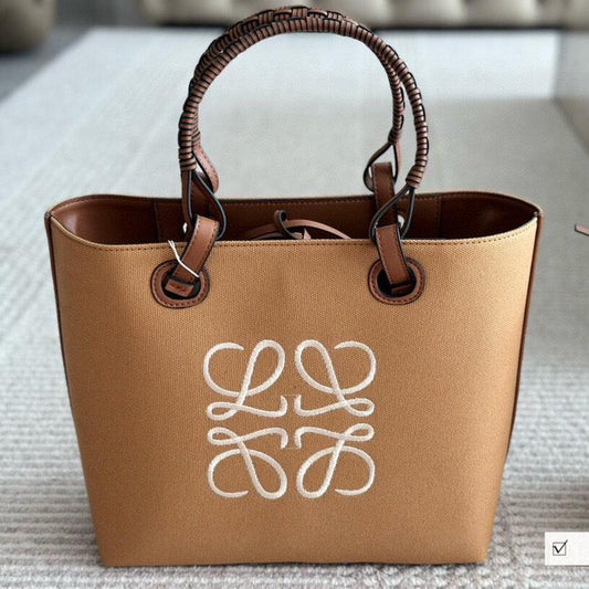 LOE MEDIUM 27 BAG IN CAMEL BROWN CANVAS mysite