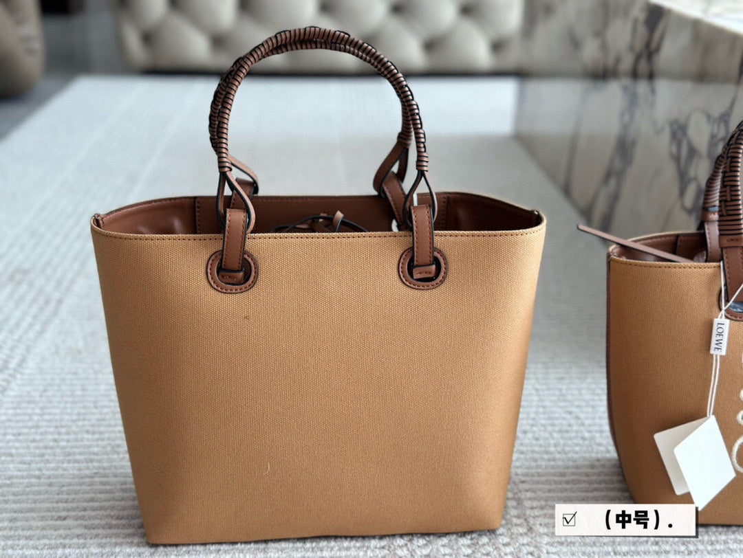 LOE MEDIUM 27 BAG IN CAMEL BROWN CANVAS mysite