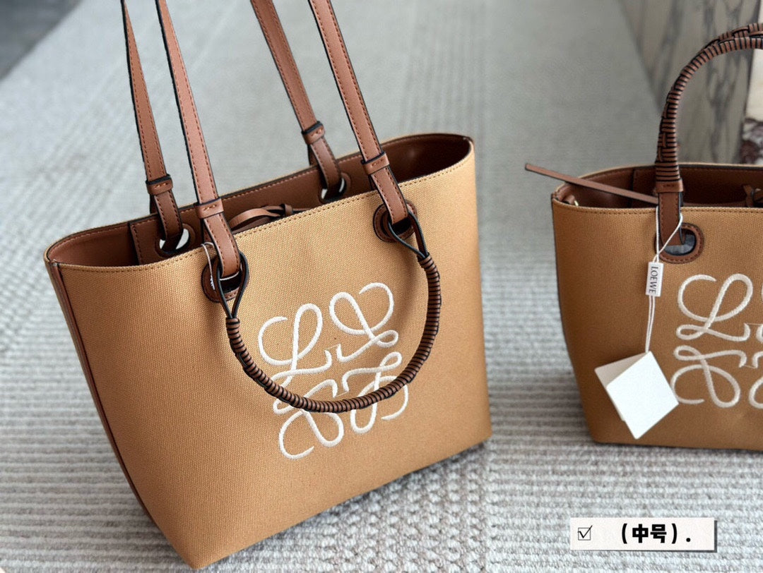 LOE MEDIUM 27 BAG IN CAMEL BROWN CANVAS mysite