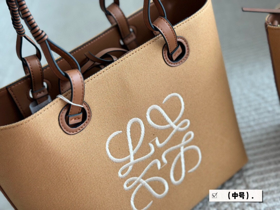 LOE MEDIUM 27 BAG IN CAMEL BROWN CANVAS mysite