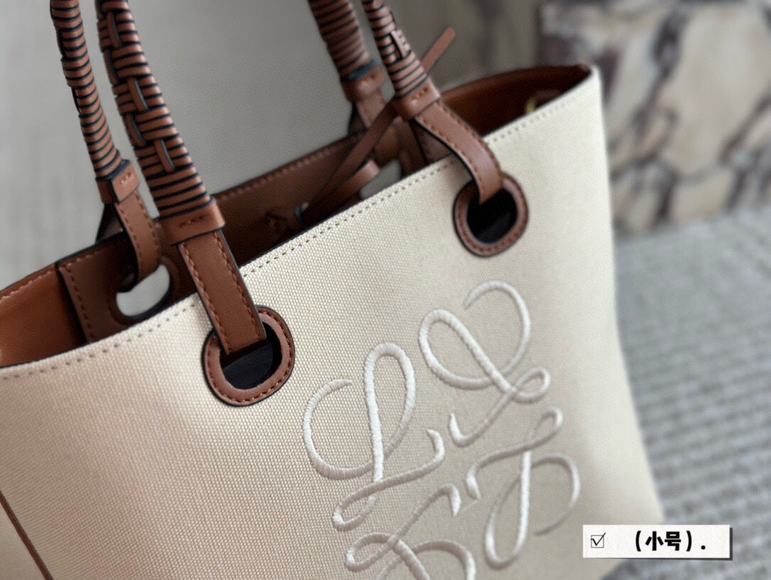 LOE MEDIUM 27 BAG IN BEIGE CANVAS mysite