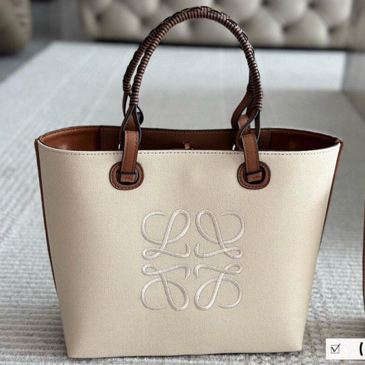 LOE MEDIUM 27 BAG IN BEIGE CANVAS mysite