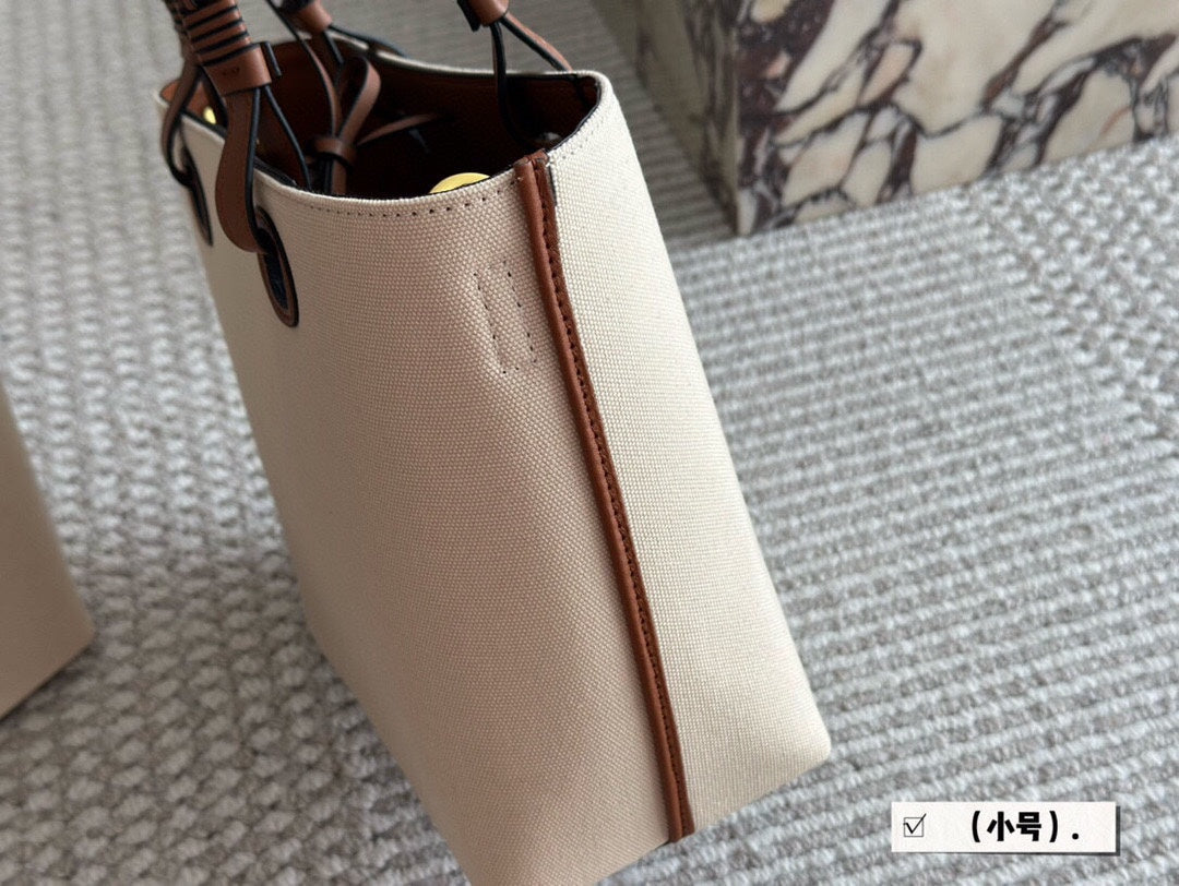 LOE MEDIUM 27 BAG IN BEIGE CANVAS mysite