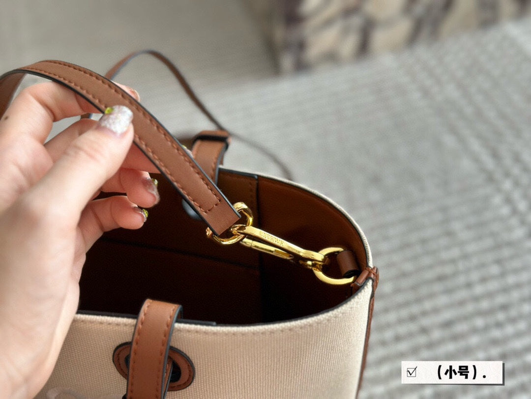 LOE MEDIUM 27 BAG IN BEIGE CANVAS mysite