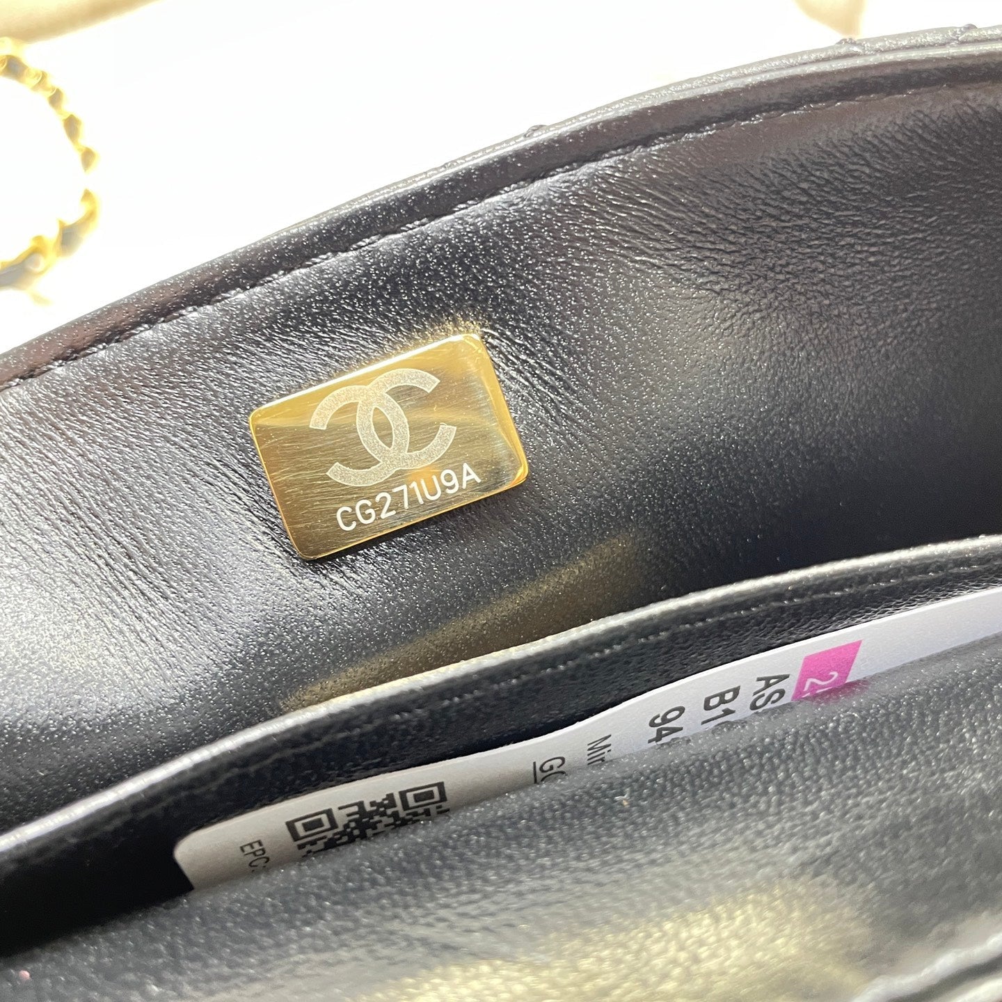 CC 25P Mini Flap Bag 20cm Top Handle Black Calfskin Gold Hardware mysite