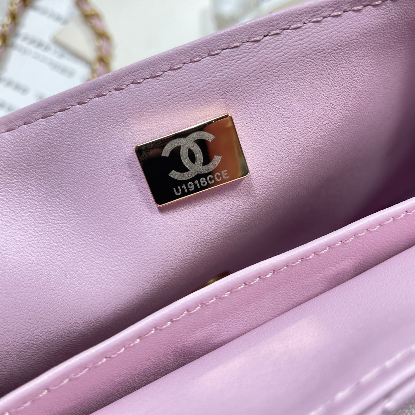 CC 25P Medium Flap Bag 25cm Top Handle Pink Calfskin Gold Hardware mysite