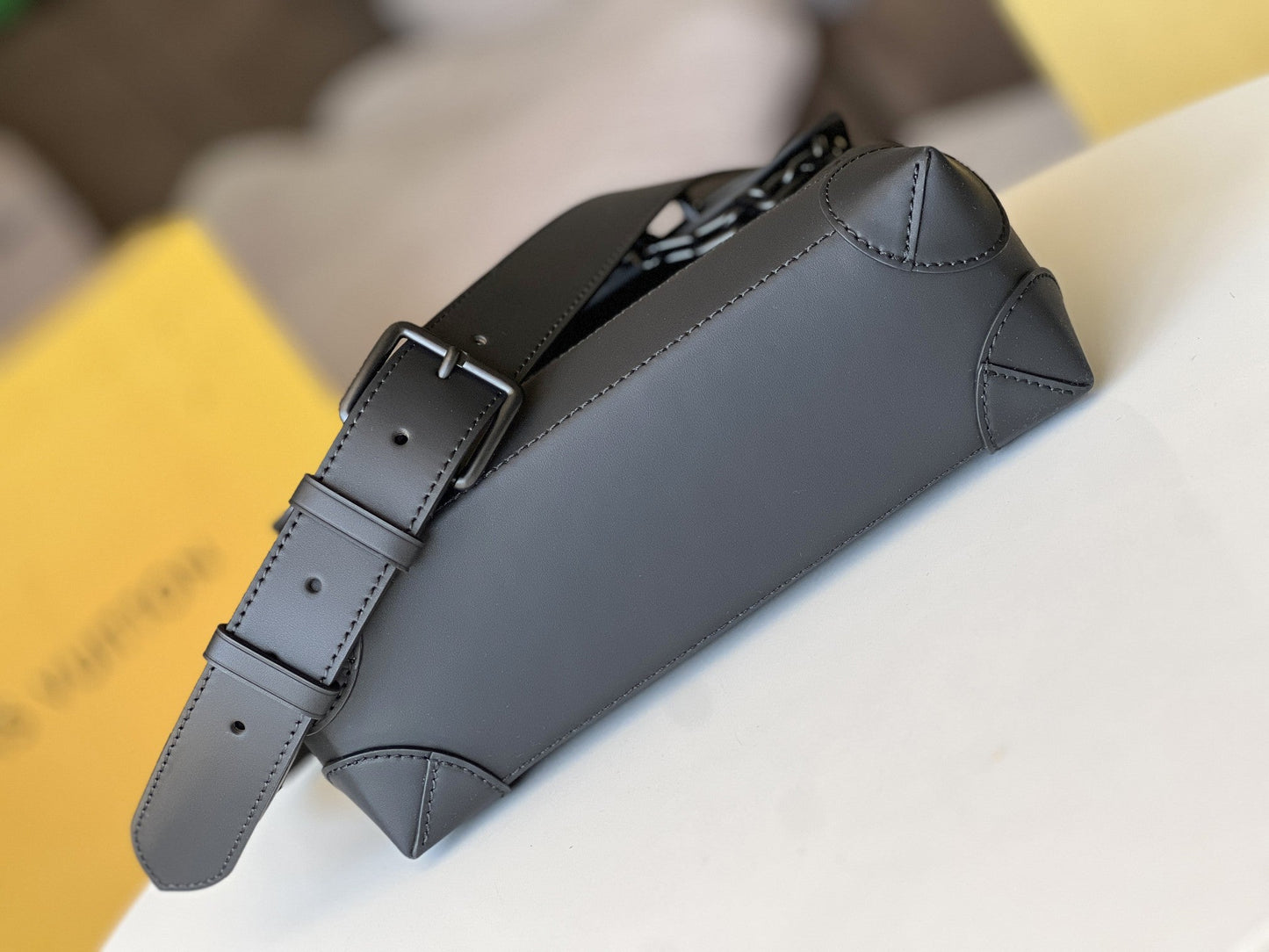 LV Steamer PM Bag 25cm Black Taurillon Monogram Leather mysite