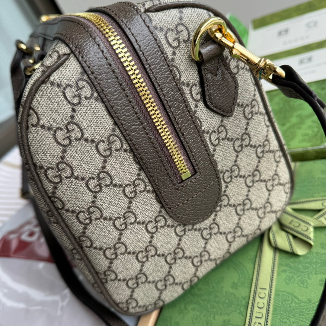 Gucci Ophidia Bag Beige mix Brown Canvas 240085 mysite