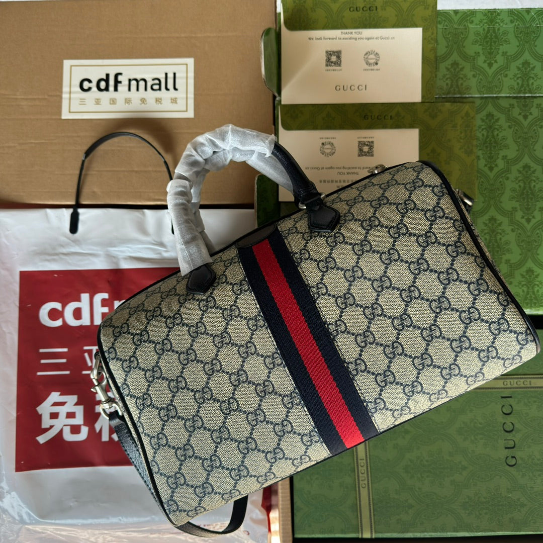 Gucci Ophidia Bag Beige mix Blue Canvas 240088 mysite