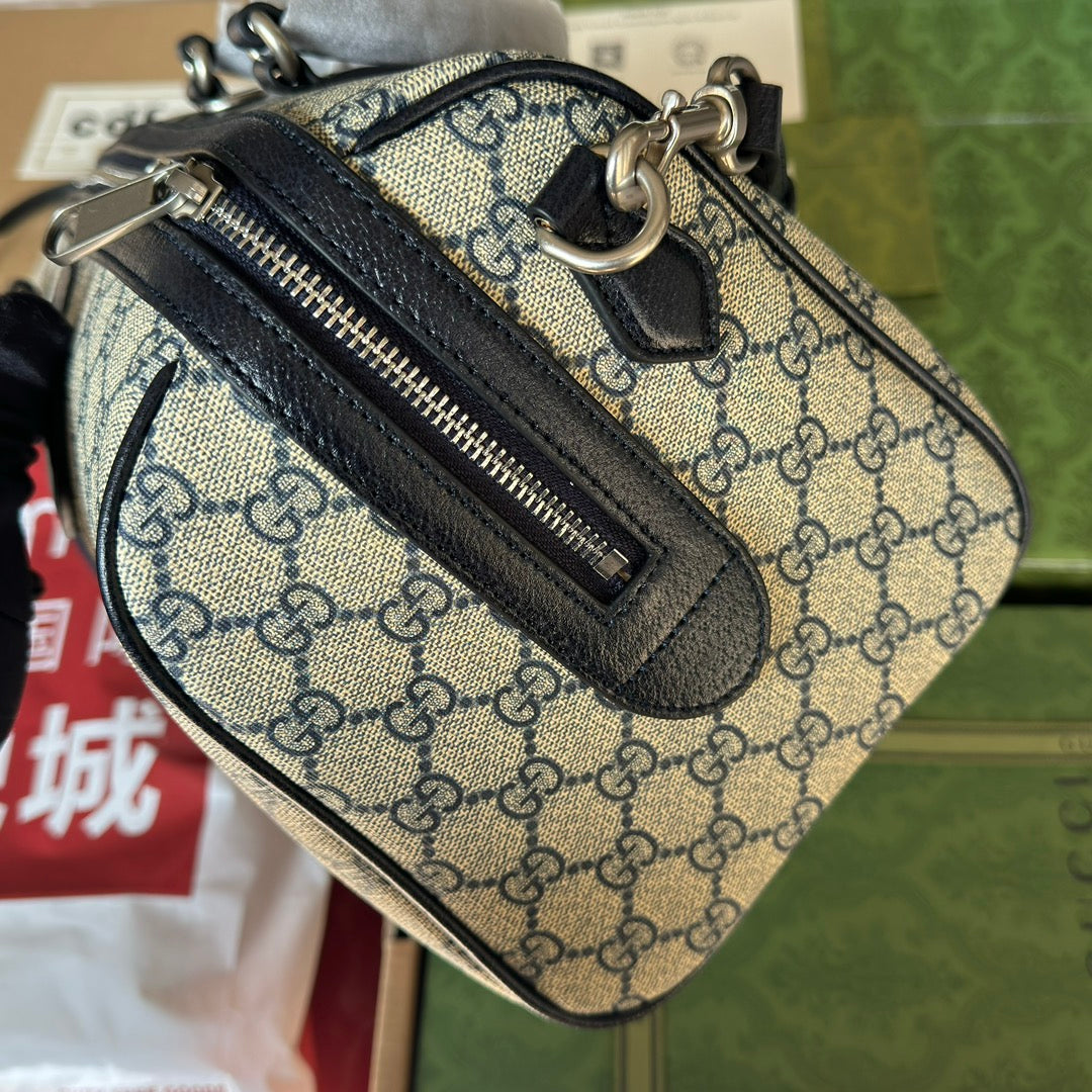Gucci Ophidia Bag Beige mix Blue Canvas 240088 mysite