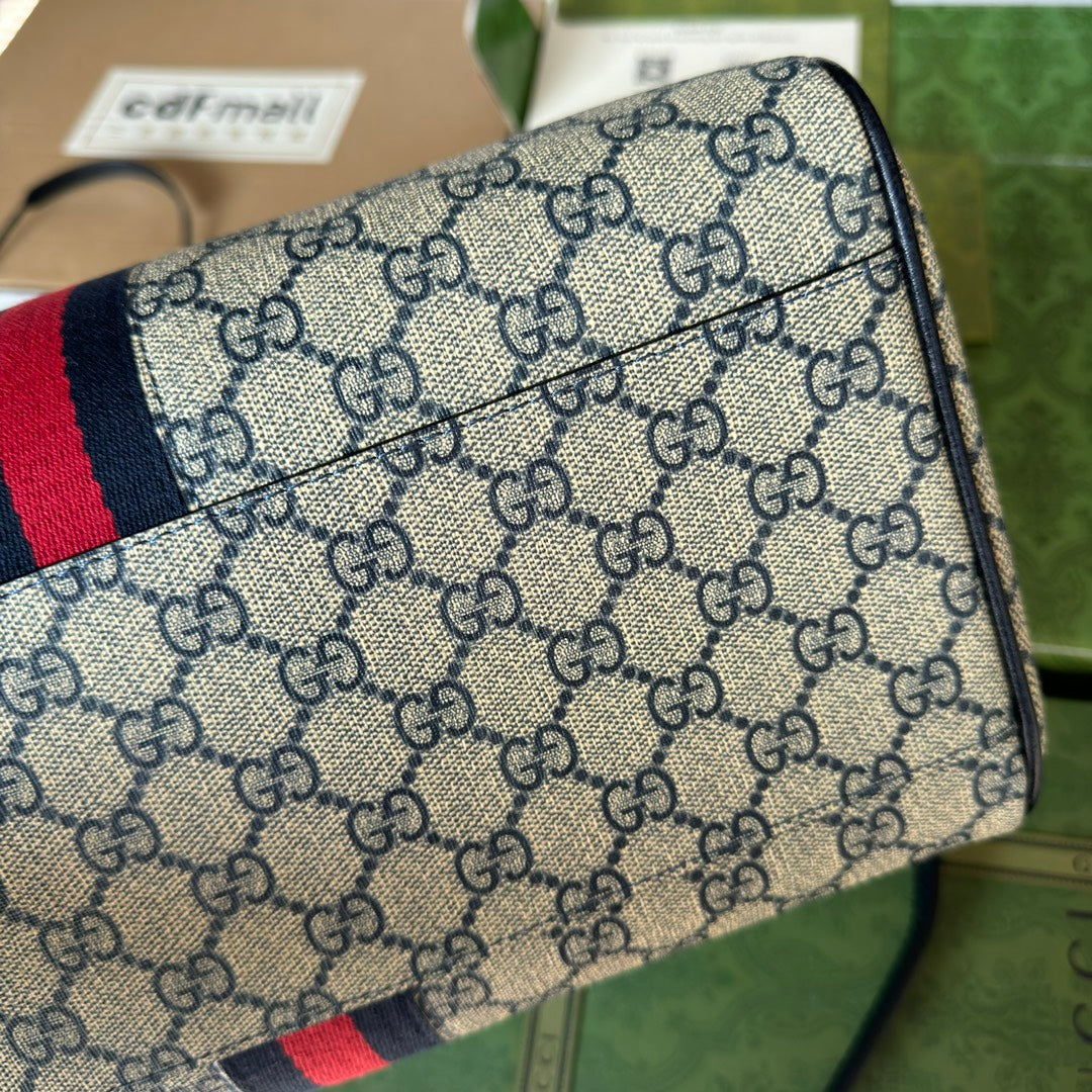 Gucci Ophidia Bag Beige mix Blue Canvas 240088 mysite