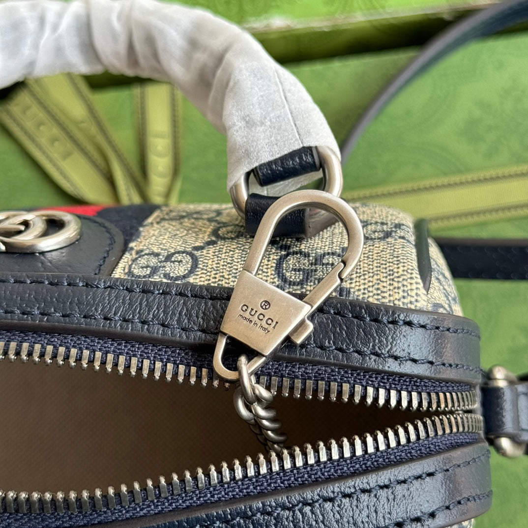 Gucci Ophidia 16.5 Bag Black Ebony Canvas Leather 240092 mysite