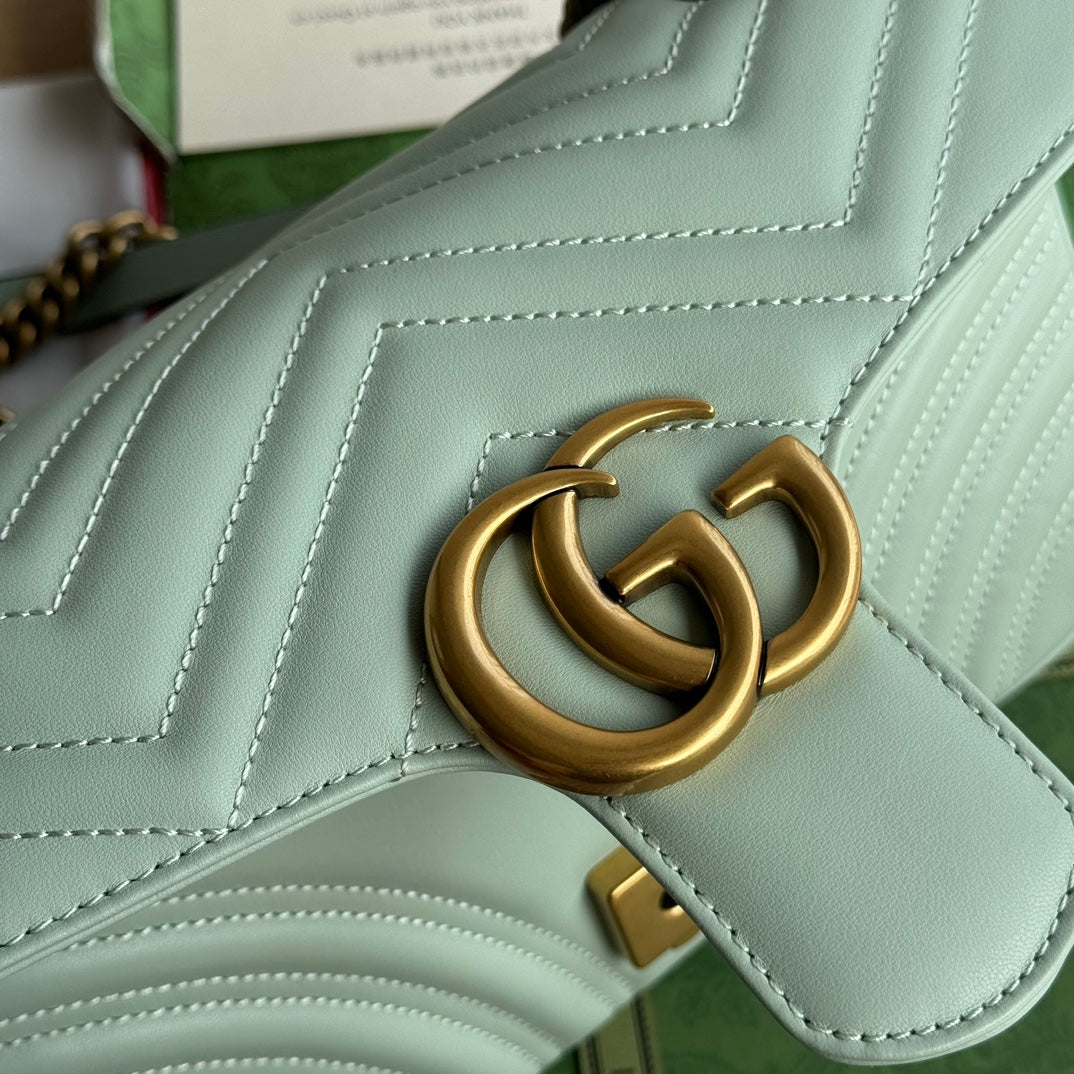 gg marmont 26cm turquoise calfskin gold hardware mysite
